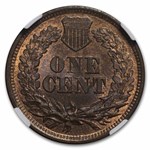 1864 Indian Head Cent MS-63 NGC (Red/Brown)
