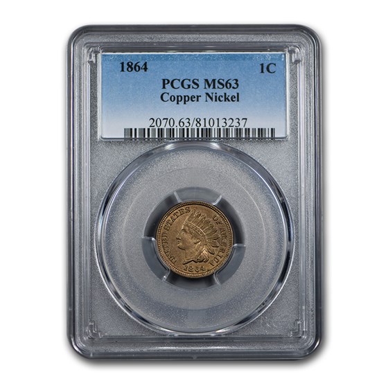 1864 Indian Head Cent MS-63 PCGS (CN) 1864 Indian Head Cent MS-63 PCGS (CN)