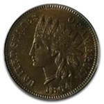 1864 Indian Head Cent MS-64 PCGS (Red/Brown, L on Ribbon)