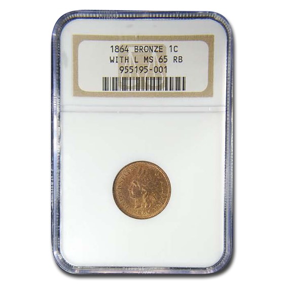 1864 Indian Head Cent MS-65 NGC (Red/Brown, Bronze L) 1864 Indian Head Cent MS-65 NGC (Red/Brown, Bronze L)