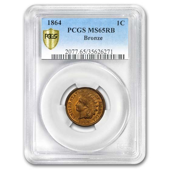 1864 Indian Head Cent MS-65 PCGS (Red/Brown, Bronze) 1864 Indian Head Cent MS-65 PCGS (Red/Brown, Bronze)