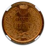 1864 Indian Head Cent MS-66+ NGC (Red, Bronze)