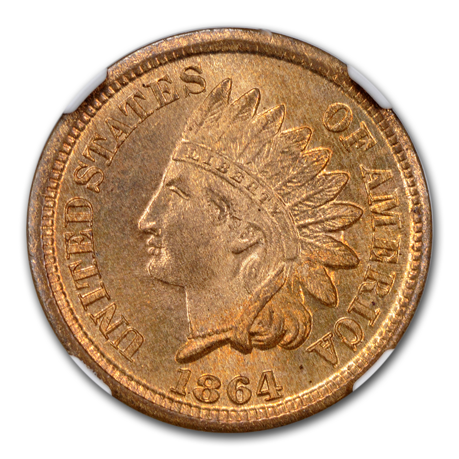 1864 (None) Phil Indian Head Penny Value | RD - APMEX