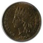 1864-L Indian Head Cent MS-64 PCGS (Red/Brown, L on Ribbon)