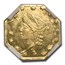 1864 Liberty Octagonal 25 Cent Gold MS-65 NGC (BG-735)