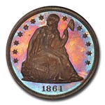 1864 Liberty Seated Dollar Pattern PR-66 PCGS CAC (J-396)