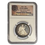 1864 Liberty Seated Half Dollar PF-64 Cameo NGC