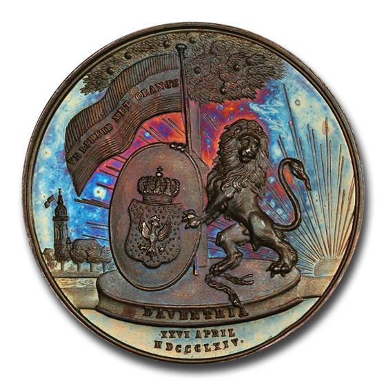 1864 Netherlands Silver Liberation Medal MS-63 PCGS 1864 Netherlands Silver Liberation Medal MS-63 PCGS