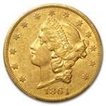 1864-S $20 Liberty Gold Double Eagle AU-50 PCGS