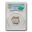 1864-S Liberty Seated Dime MS-65 PCGS CAC