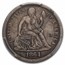 1864-S Liberty Seated Dime VF-30 PCGS