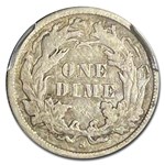1864-S Liberty Seated Dime VF-35 PCGS