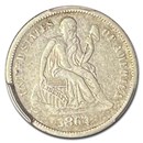 1864-S Liberty Seated Dime VF-35 PCGS