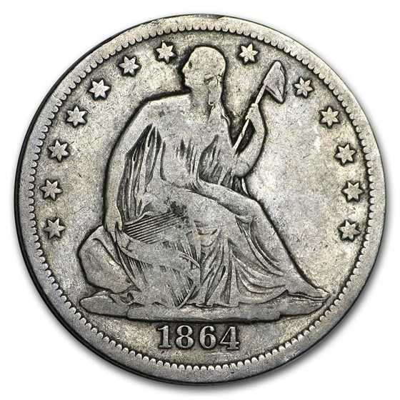 1864-S Liberty Seated Half Dollar Fine 1864-S Liberty Seated Half Dollar Fine