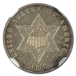 1864 Three Cent Silver PF-66 Cameo NGC