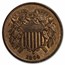 1864 Two Cent Piece Large Motto BU (Brown)