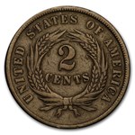 1864 Two Cent Piece Large Motto Fine