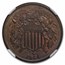 1864 Two Cent Piece MS-64 NGC CAC (Brown, Large Motto)