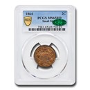 1864 Two Cent Piece Small Motto MS-65 PCGS CAC (Red)