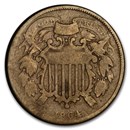 1864 Two Cent Piece Small Motto VG