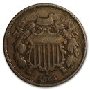 1864 Two Cent Piece VG