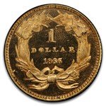 1865 $1 Indian Head Gold PR-64 Cameo PCGS CAC
