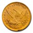 1865 $10 Liberty Gold Eagle AU-58 PCGS