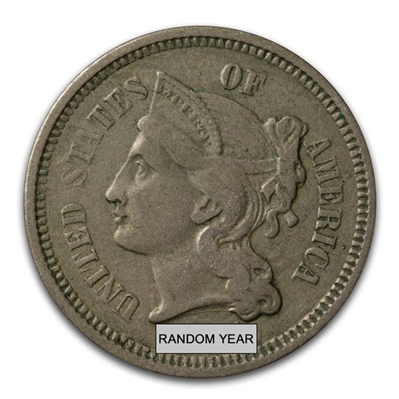 1865-1889 3 Cent Nickels VF 1865-1889 3 Cent Nickels VF
