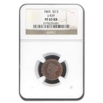 1865 $2.50 Liberty Quarter Eagle Pattern PF-65 NGC (R/B, J-439)