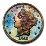 1865 $20 Liberty Double Eagle Pattern PR-66 PCGS (Brown, J-453)