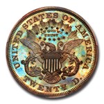 1865 $20 Liberty Double Eagle Pattern PR-66 PCGS (Brown, J-453)