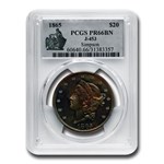 1865 $20 Liberty Double Eagle Pattern PR-66 PCGS (Brown, J-453)