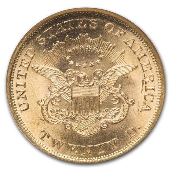 Buy 1865 20 Liberty Gold Double Eagle MS64 NGC (SS Republic) APMEX