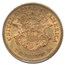 1865 $20 Liberty Gold Double Eagle AU-55 PCGS