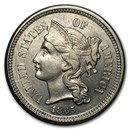 1865 3 Cent Nickel BU