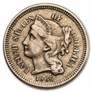 1865 3 Cent Nickel VF