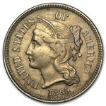 1865 3 Cent Nickel VF