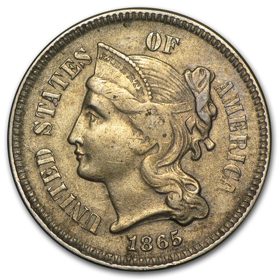 1865 3 Cent Nickel VF 1865 3 Cent Nickel VF
