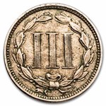 1865 3 Cent Nickel VF