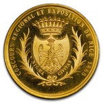 1865 France Gold Expo Medal Napoleon III MS-64 PCGS