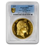 1865 France Gold Expo Medal Napoleon III MS-64 PCGS