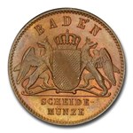1865 Germany Kreuzer MS-65 PCGS (Brown)