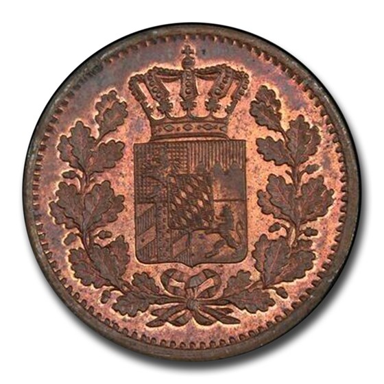 1865 Germany Pfennig MS-63 PCGS (Red/Brown) 1865 Germany Pfennig MS-63 PCGS (Red/Brown)
