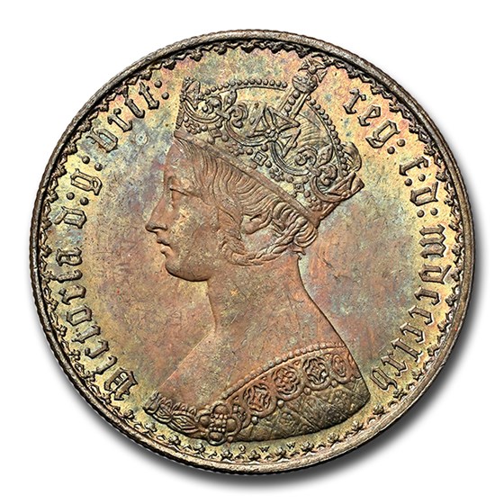 1865 Great Britain Silver Florin Victoria MS-65 NGC 1865 Great Britain Silver Florin Victoria MS-65 NGC