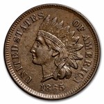 1865 Indian Head Cent Fancy 5 AU