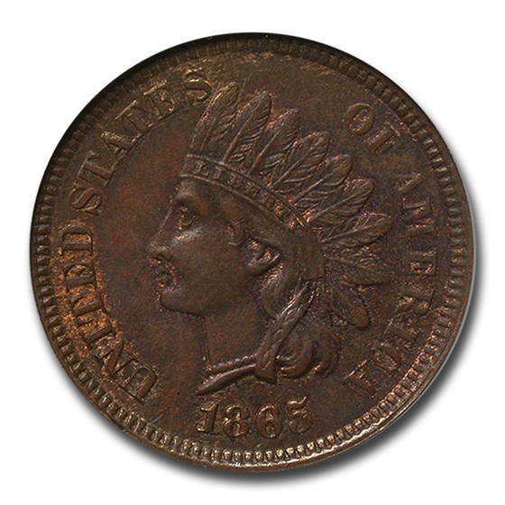1865 Indian Head Cent MS-64 NGC (Brown) 1865 Indian Head Cent MS-64 NGC (Brown)