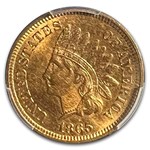 1865 Indian Head Cent MS-65 PCGS (Red/Brown, Fancy 5)