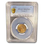 1865 Indian Head Cent MS-65 PCGS (Red/Brown, Fancy 5)