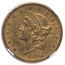 1865-S $20 Liberty Gold Double Eagle AU-55 NGC