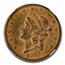 1865-S $20 Liberty Gold Double Eagle AU-58 NGC CAC